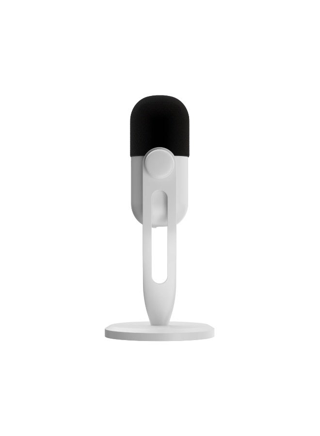 MARVO MIC-08 Blast 50 RGB Streaming Microphone – Condenser Microphone with Real-Time Monitoring & Touch Controls (White) - Image 3