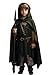 VZQI Green Renaissance Costume for Boys Kids Medieval Cloak With Hood Halloween Ranger Wizard Elven Hooded Cape Robe M - Image 2