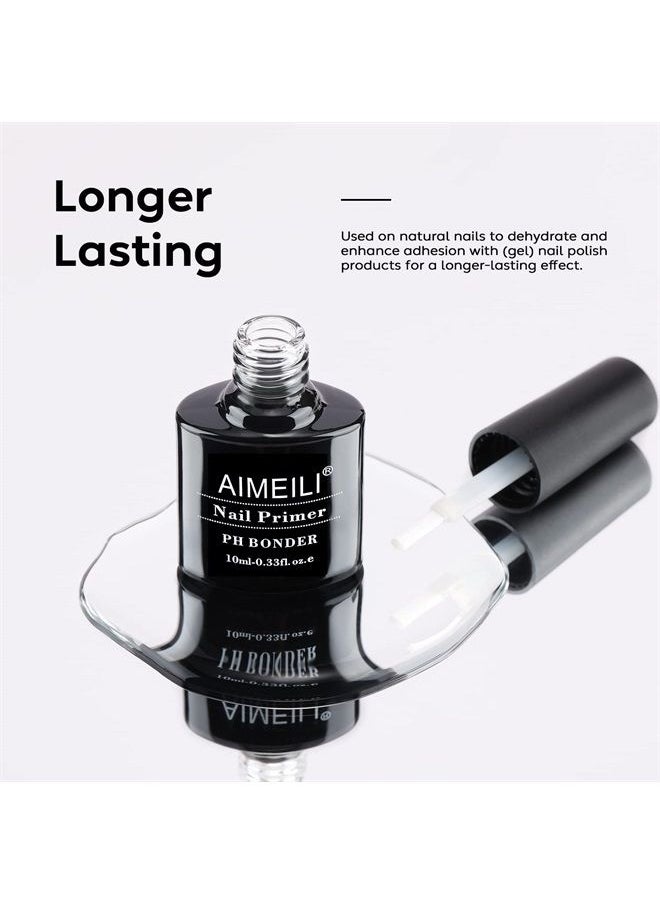 AIMEILI Nail Prep Bond Primer Quick Dry Nail Prep Dehydrator, U V LED Gel Foundation Bonding Primer for Nail Tips, Acrylic Powder and Builder Nail Gel  - Image 3