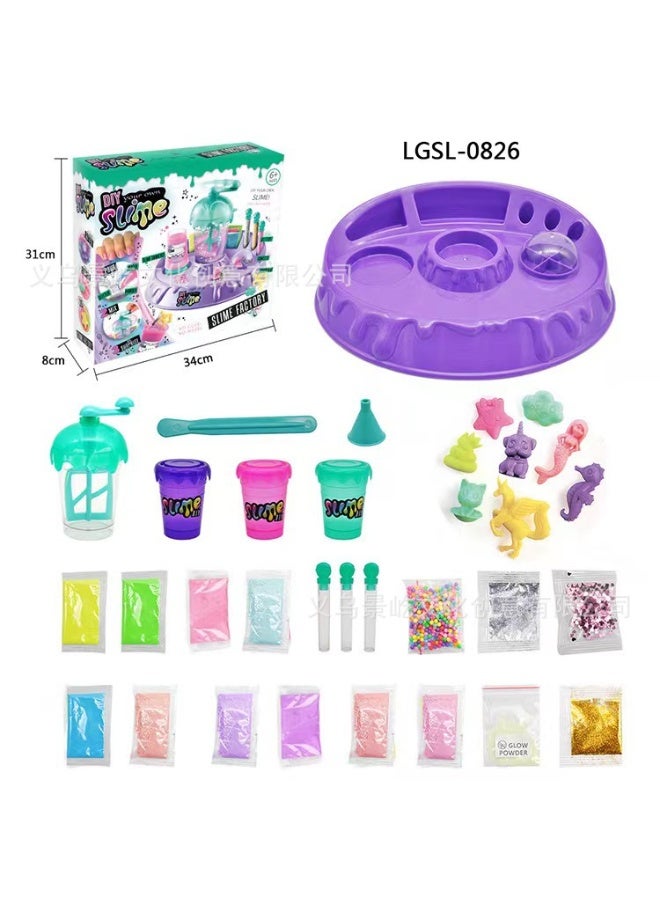 MIXDE Novelty Slime Swinging Joy DIY Crystal Clay Slime Children's Handmade Set Swinging Rubber Mud - Image 1