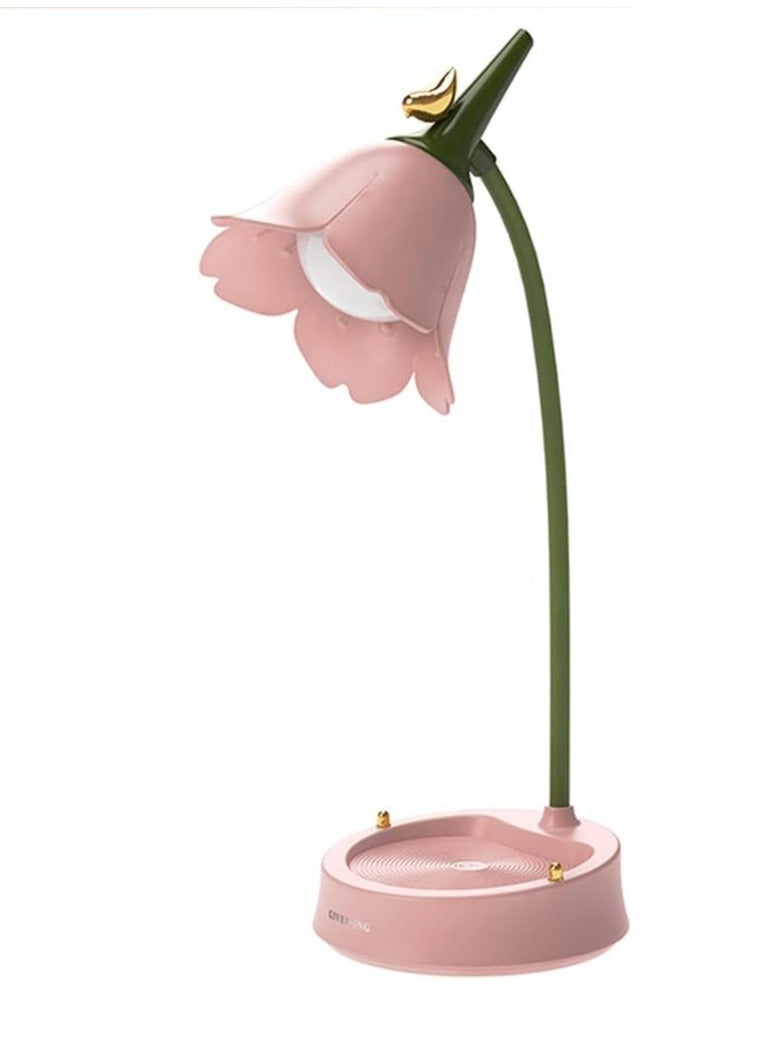 KASTWAVE Cordless Table Light Adjustable Gooseneck Dimmable Touch Rechargeable Battery Eye-Caring Night Light for Kids Mini Cute Lamp for College Dorm Bedroom Reading - Image 1