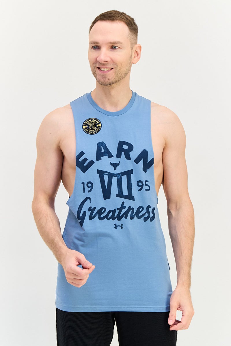 UNDER ARMOUR Men Loose Fit Sleeveless Outdoor Vest, Slate Blue - Image 1