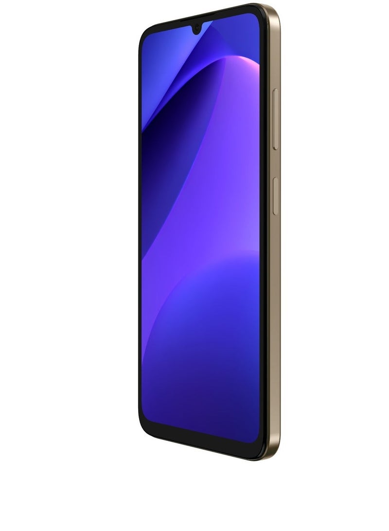 TCH Neo Gold Smart Phone 4GB+4GB RAM 64GB Dual Sim Transperent cover in box + L30 Wireless Earbuds White - Image 3