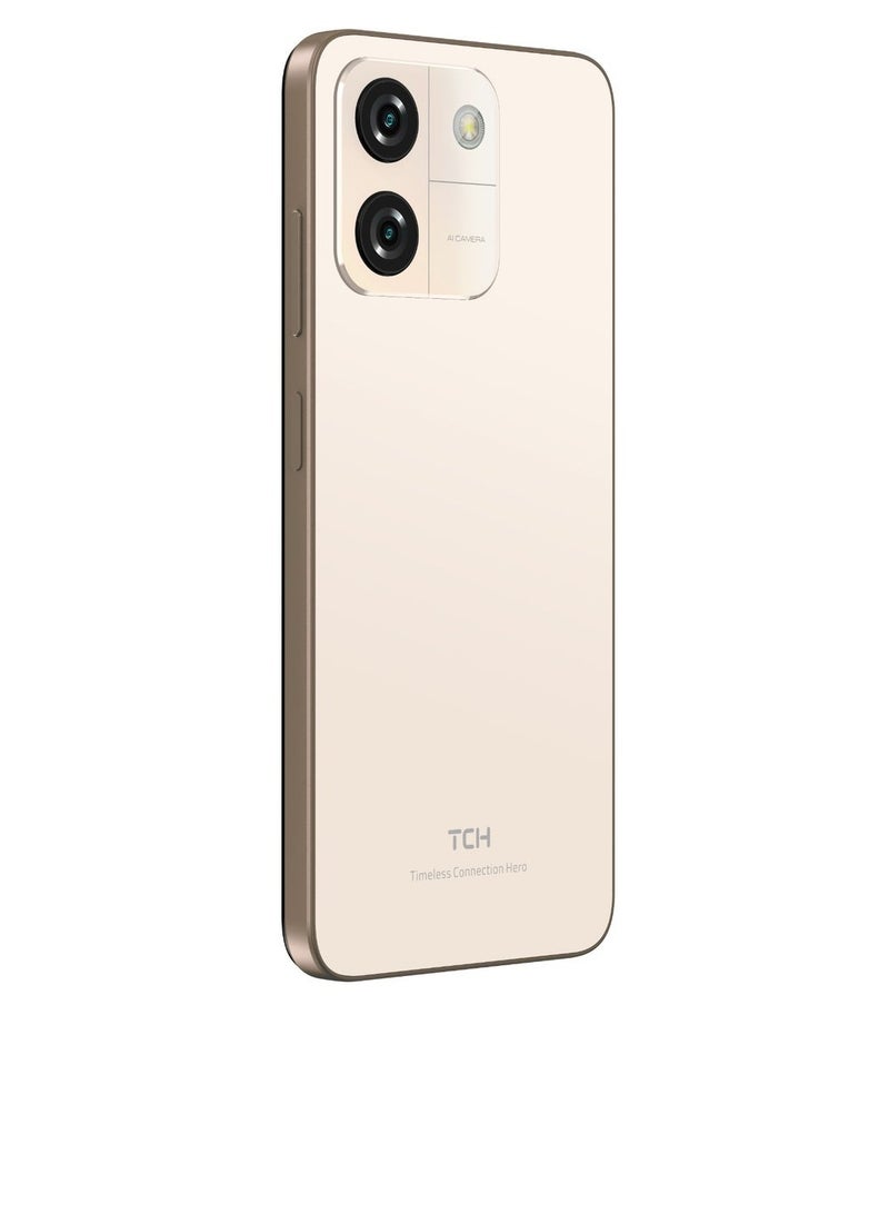 TCH Neo Gold Smart Phone 4GB+4GB RAM 64GB Dual Sim Transperent cover in box + L30 Wireless Earbuds White - Image 5