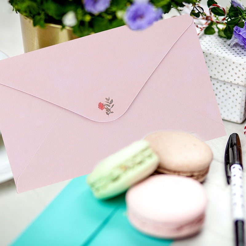 Cute Stationery Set Letter Paper Envelope Set Invitation Card Thank You Card Assorted Color 5 Sets - Image 4