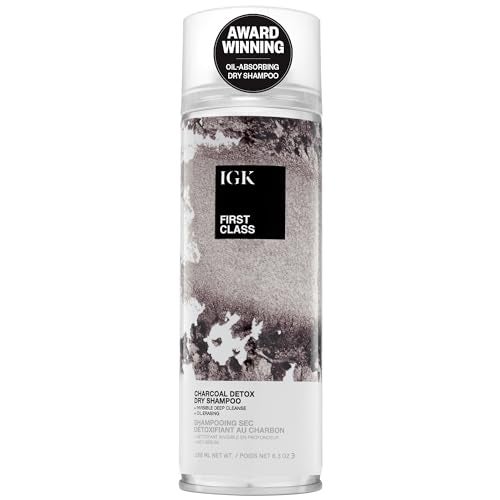 IGK First Class Charcoal Detox Dry Shampoo Deep Cleansing Oil Odor Absorbing Adds Volume Texture For All Hair Types 63 oz - Image 2