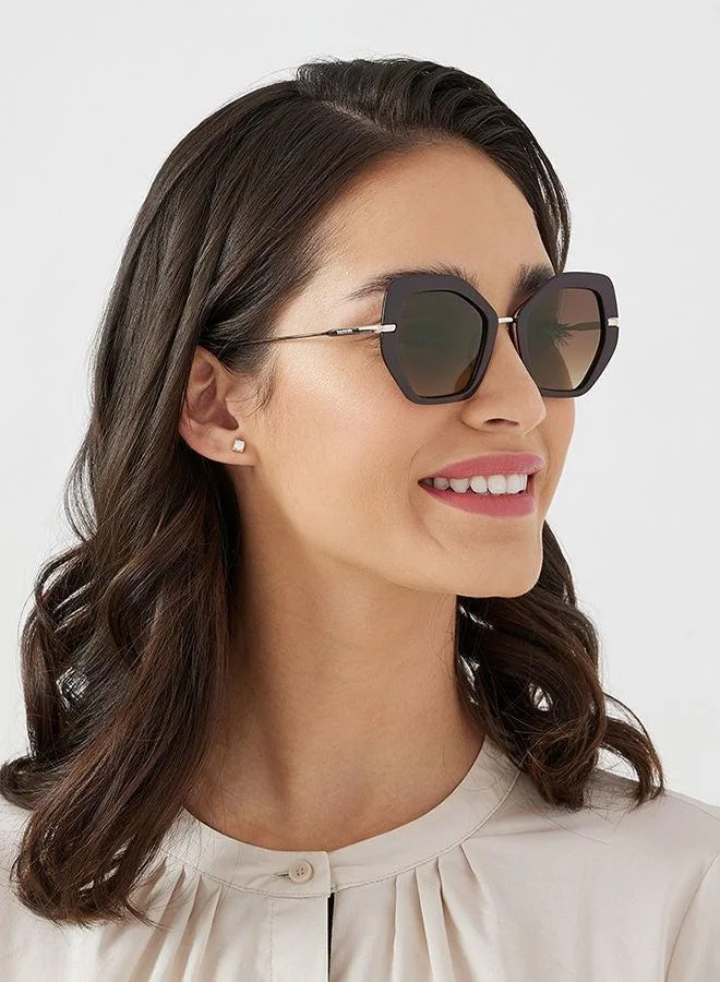 30Sundays  30Sundays SHOOK,Women Sunglasses, Cat Eye Sunglasses, UV Protection: UV400 (Brown,Brown) for Women | Best Price UAE