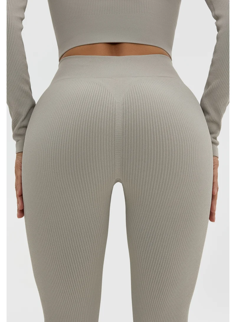 Bona Fide Angel Leggings Opal Grey Bona Fide Premium Quality High Waist Seamless Leggings for Women - Workout Lifting Leggings with Tummy Control for Gym, Yoga for Women | Best Price UAE