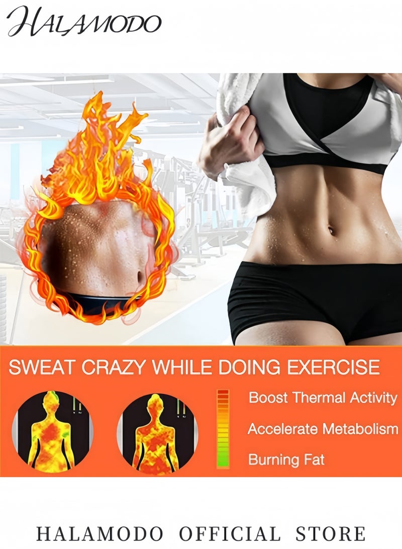 HALAMODO Women's Waist Trainer Corset Body Shaper 3 Row Buckle Adjustable Waist Trimmer Underbust Cincher Sport Waist Belt for Abdominal Tightening - Image 5