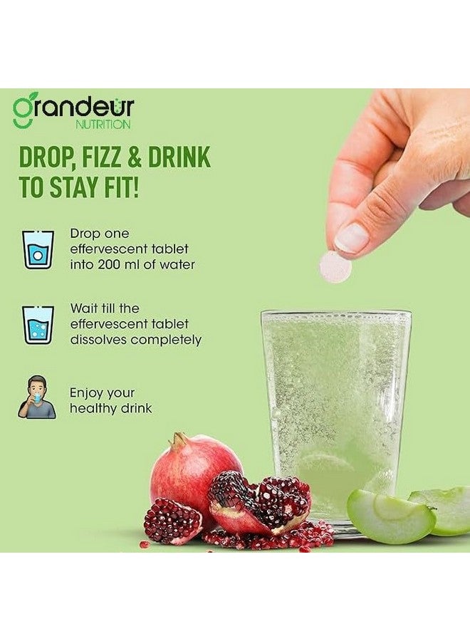 Grandeur Plant Based ACV Moringa, 30 Apple Cider Vinegar Tablets For Weight Management 750mg, With Cinnamon | Controls Cravings | No Added Sugar | Natural Energy Booster | Healthy Gut | Green Apple - Image 5