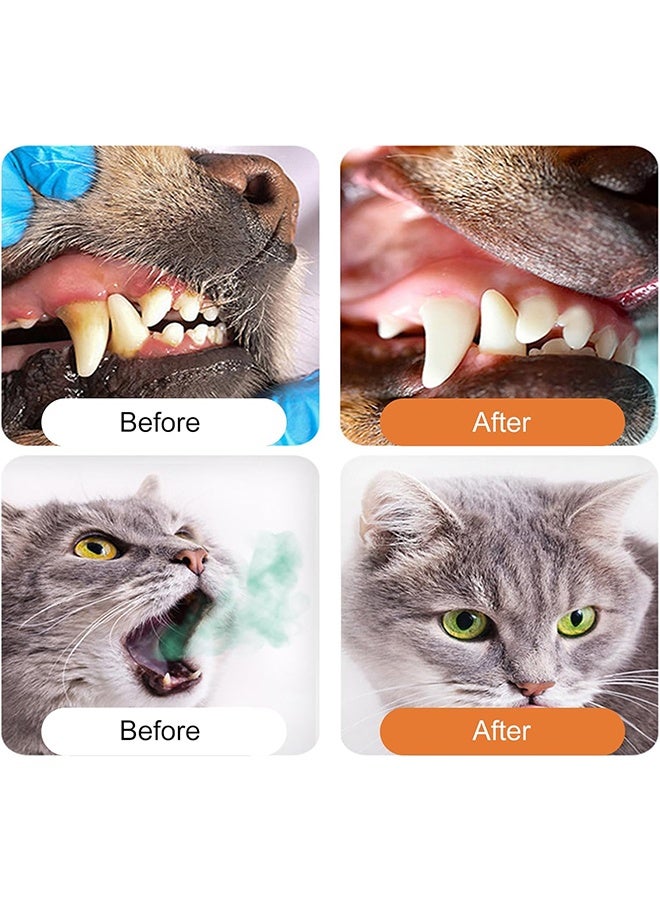 Pets Toothbrush for Dog Cat, Toothbrush and Toothpaste for Dogs, Dog Teeth Cleaning Set, Dental Care Kit Dog, Vanilla Flavour - Image 4