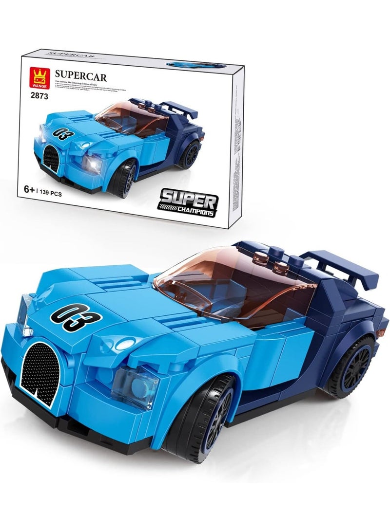 wange Speed Champions Supercar Building Blocks Set 2873 (Age 6+, 139 Pieces) - Image 1
