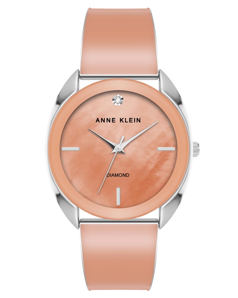 Anne Klein Womens Genuine Diamond Dial Bangle Watch - Image 2