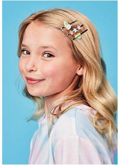 iscream Rainbow Glitter Hearts Set Of 2 Embellished Bobby Pin Hair Slides  - Image 3