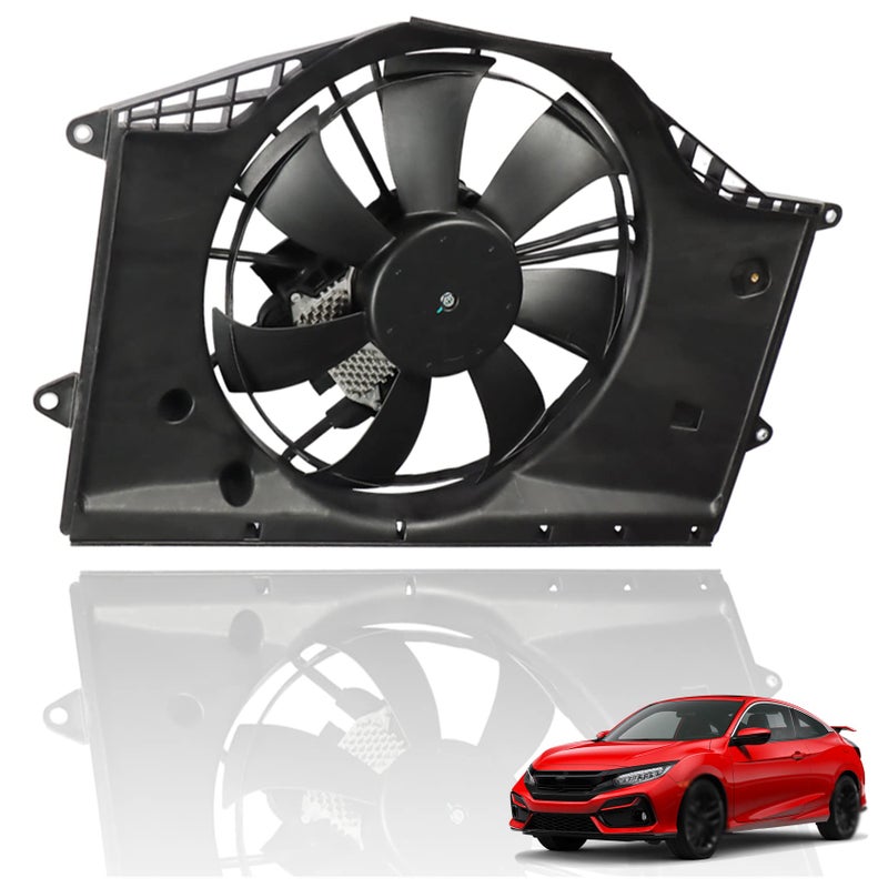 ANTUKO 190305AAA01 624610 Automotive Radiator Cooling Fan Assembly Replacement for 2016 2017 2018 2019 2020 Civic 15L HO3115173 12V