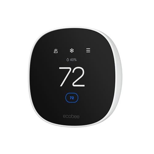 ecobee Smart Thermostat Essential - Energy Star Certified programmable Wi-Fi Thermostat - Works with Siri, Alexa, and Google Assistant - Image 1