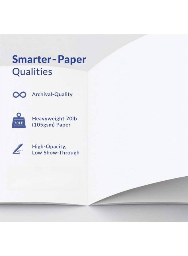 LAMAY B7-B Expanded Softcover Lab Notebook, 9.25 x 11.75 in (23.5 x 30 cm), 144 Pages, Permanent Bound, 70lb Heavyweight Paper (1-Pack, Grid) - Image 5