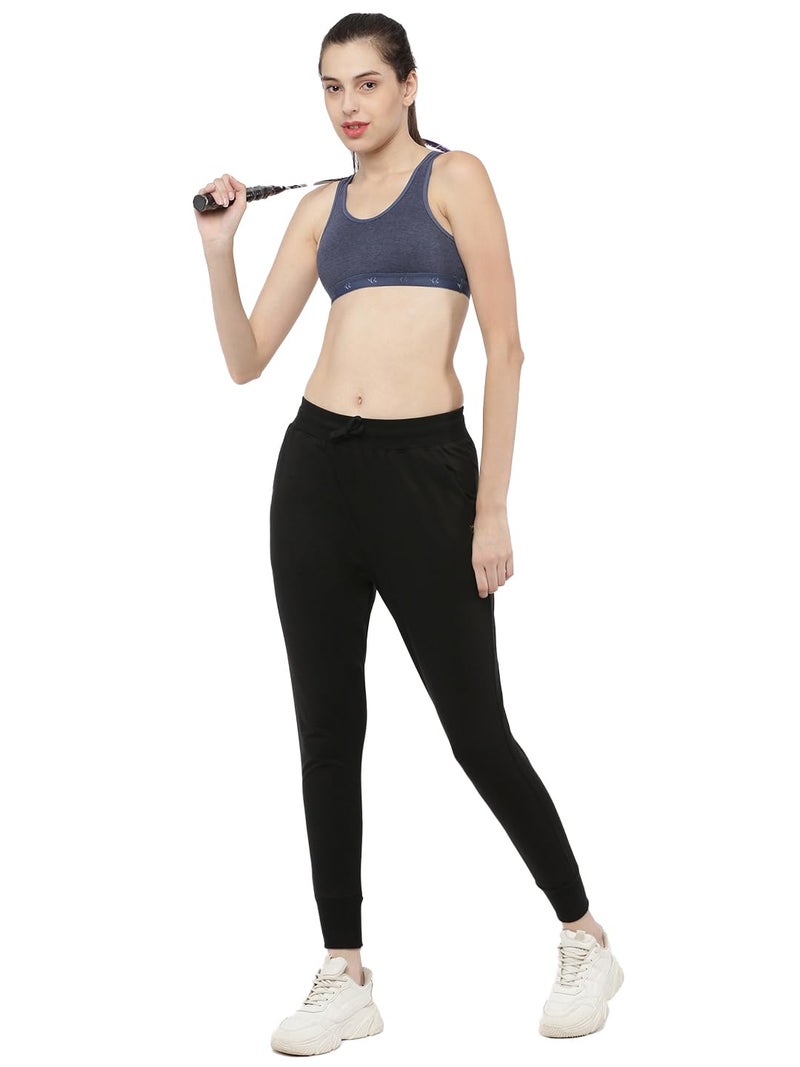 Rupa Softline Softline Active Womens Cotton Blend Jogger | Breathable | Stretchable | Sporty Look | Pack of 1 - Image 5