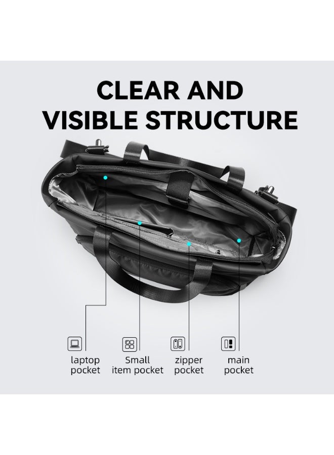 مارك رايدن MR-236 حقيبة لابتوب من سلسلة Light Line، تصميم نحيف يمكن حملها كحقيبة كتف أو يد، تتسع حتى 15.6 بوصة، مقاومة للماء من قماش أوكسفورد، خفيفة الوزن وبأسلوب عصري بسيط. - Image 4