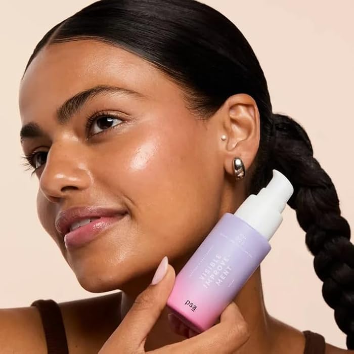 PURPOSEFUL SKINCARE بي إس إيه - سيروم البيبتيدات و النياسيناميد مع تحسين مرئي | بيتا غلوكان و بانثينول، مستخلص الطحالب | مناسب لجميع أنواع البشرة (1 أونصة | 30 مل) - Image 4