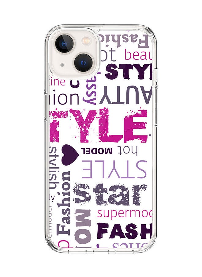 Stylizedd Classic Clear Case for Apple iPhone 14 Hybrid Soft Case Flexible Edges Anti Drop TPU PC Gel Thin Transparent Cover [ Designed for Apple iPhone 14 ] - Fashion Statement Full Print  - Image 1
