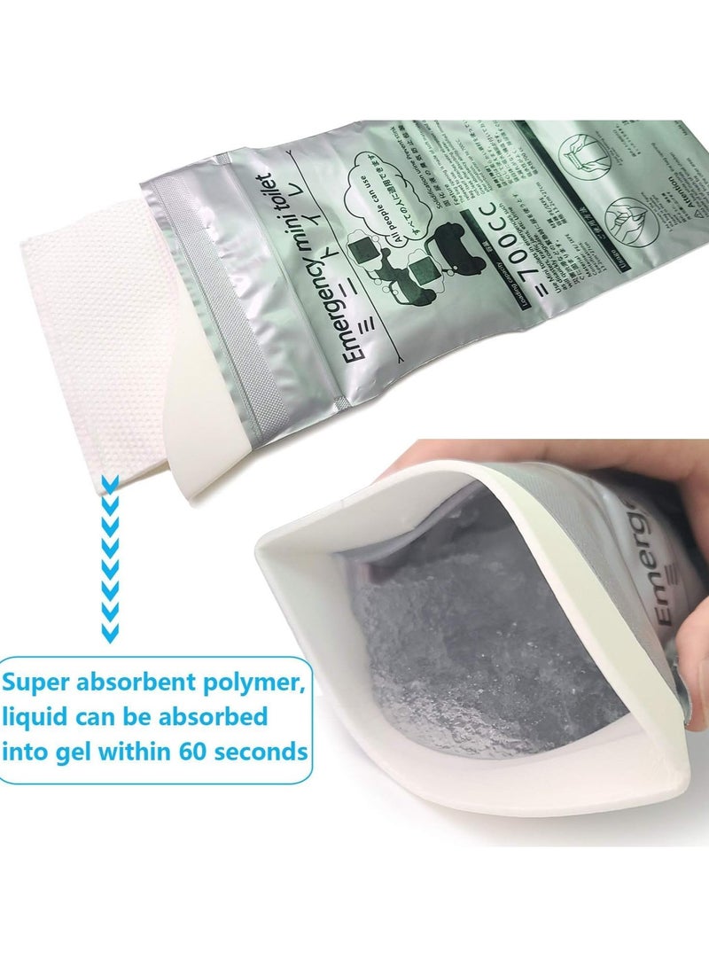 VKL 12 Pcs 700ml Disposable Urinal Bag,Camping Emergency Bag, Travel Pee Bags, Traffic Jam Emergency Portable Urine Bag,Vomir Bag, for Long Car Travel, Portable for Children, Men, Women  - Image 4