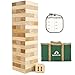 ApudArmis Giant Tumble Tower Stack from 2Ft to Over 42Ft 54 PCS Pine Wooden Stacking Timber Game with 1 Dice Set Classic Block Giant Outdoor Game for Teens Adults Family - Image 2