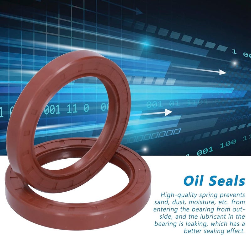 High strength upgraded material 2 Pcs Oil Seals, FKM High-Temperature Resistant Pressure-Proof Friction-Resistant Corrosion Resistant Axle Seals Ergonomic build - Image 5