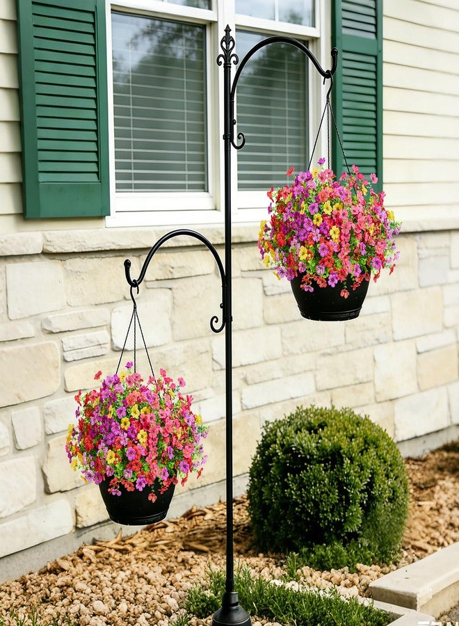 Hrobek Artificial Fake Flowers for Outdoor Outside Decor, 12 Bundles Faux Plants Silk Realistic Flower, UV Resistant Look Real Plastic Decorations for Porch Home Patio Balcony, and Yard - Image 5