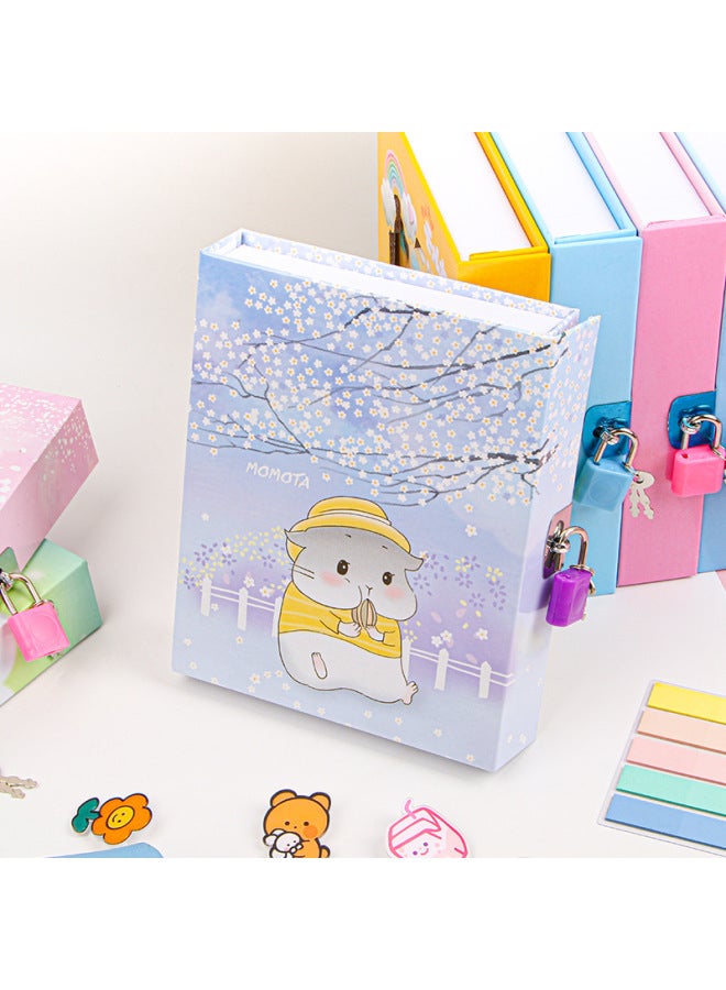 HELPS Creative Cartoon Diary Student Cute Password Notebook With Lock Boxed Notebook Children's Gift Hand Ledger - Image 4