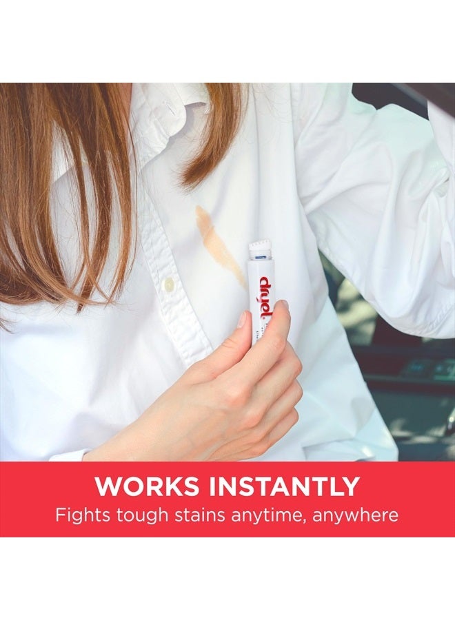 dryel قلم مزيل البقع الجاف من درايل للسفر مع فرشاة ناعمة، يزيل البقع الصعبة من الملابس على الفور، عبوة 6 قطع - Image 3