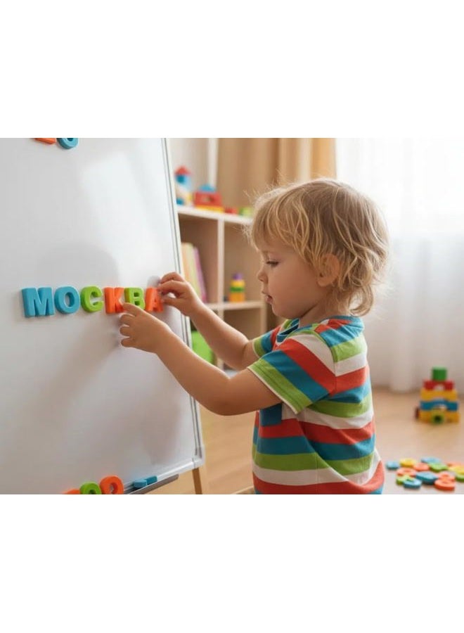 BOHS Russian Magnetic Alphabet Letters Fridge Magnets, Educational Learning Toy for Kids,White Board Accessories,33 Pieces Pack - Image 3