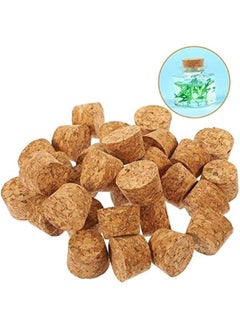 Generic 30pcs Glass Bottle Cork Small Corks Diy Cork Corks for Crafts Mini Corks Bottle Stoppers Bottle Caps for Crafts Multifunctional Cork Wine Bottle Sealing Cover Wine Cork Wood Plugs  - Image 5