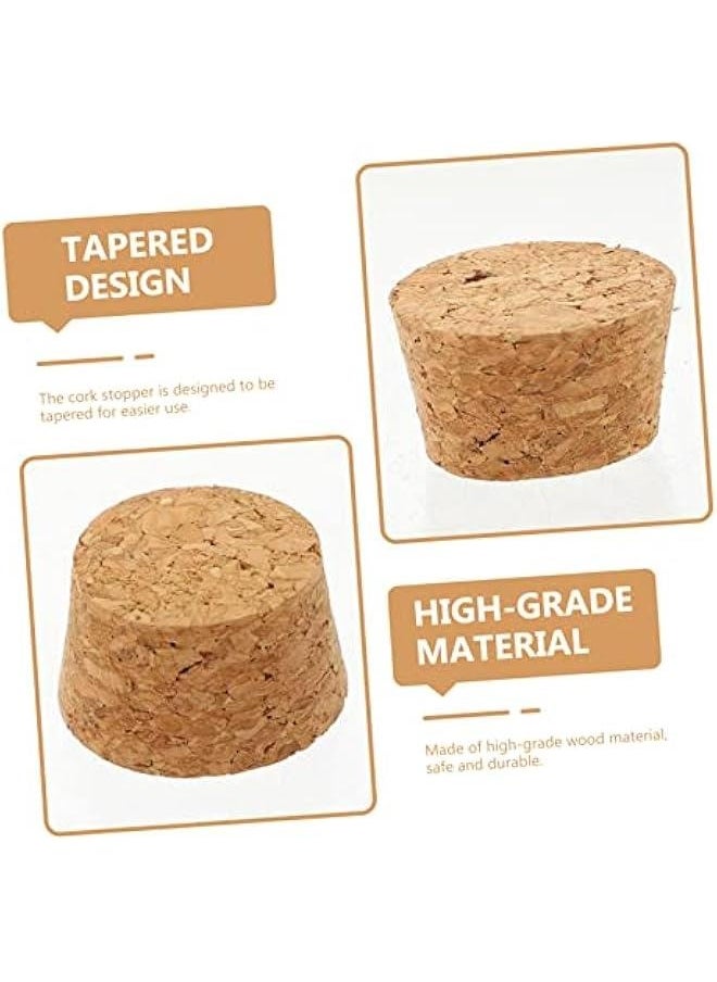 Generic 30pcs Glass Bottle Cork Small Corks Diy Cork Corks for Crafts Mini Corks Bottle Stoppers Bottle Caps for Crafts Multifunctional Cork Wine Bottle Sealing Cover Wine Cork Wood Plugs  - Image 4
