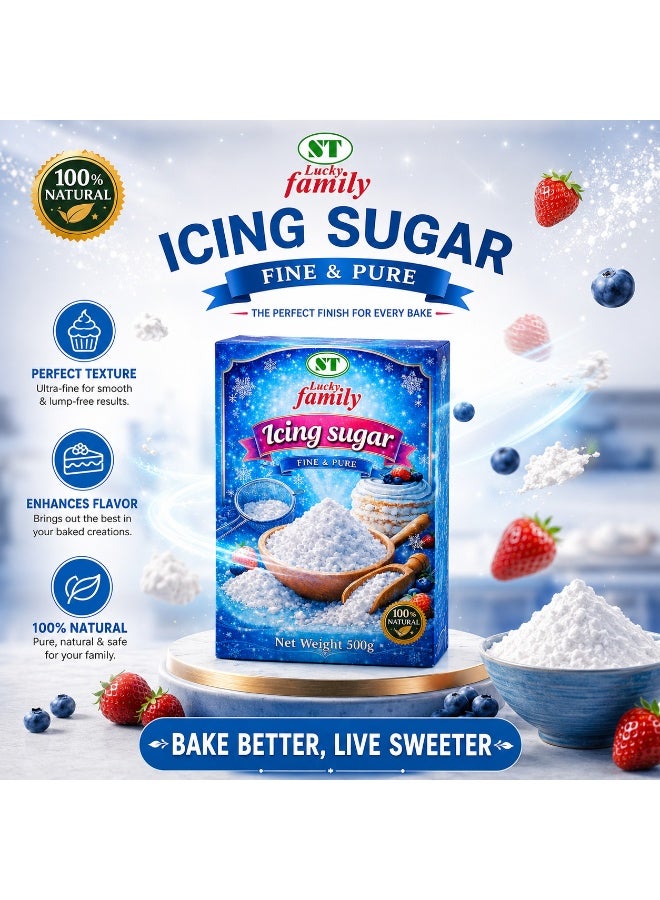 ST Lucky Family Icing Sugar Fine and Pure 500g - Image 4