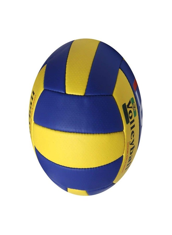 LUCA Vollyball | Football for Match | Home Play Ball | Training | Sports | Playing | Practice | Indoor & Outdoor Ball | Durable & Water-Resistant for Practice | Shooter Volley Size- 4 | Blue and Yellow Color | - Image 3