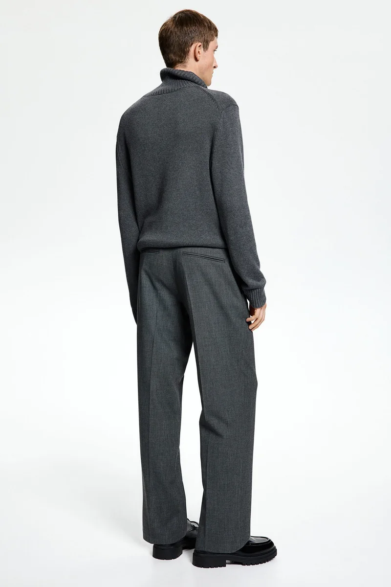 H&M Relaxed Fit Wool-Blend Suit Trousers