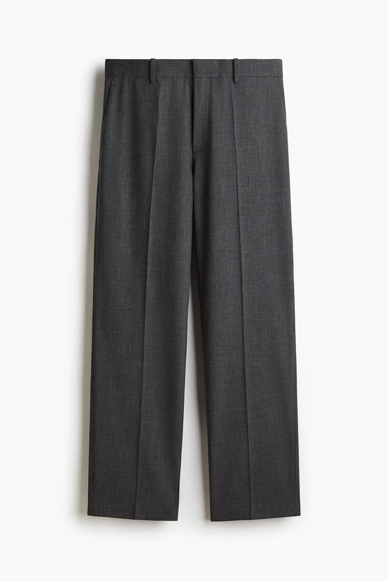 H&M Relaxed Fit Wool-Blend Suit Trousers