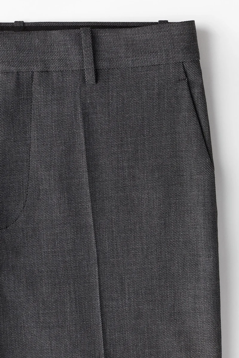 H&M Relaxed Fit Wool-Blend Suit Trousers