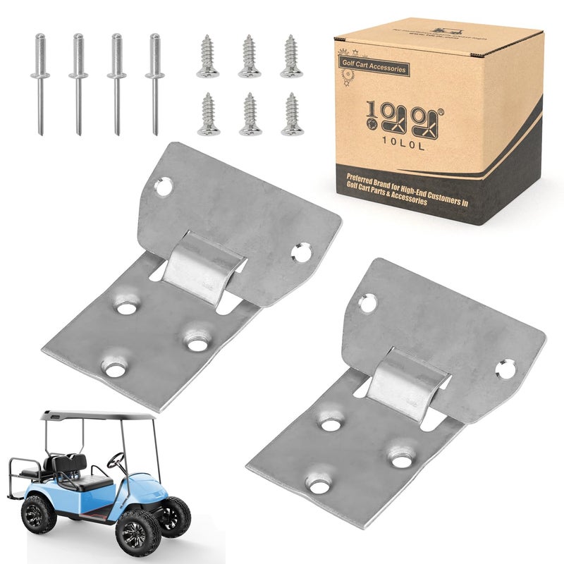 10L0L Golf Cart Seat Bottom Hinge Plate Fits for 1995up EZGO TXT Medalist 2001up EZGO MPT Shuttle Workhorse Series 2 Pack OEM 71610G01 71609G01 - Image 2