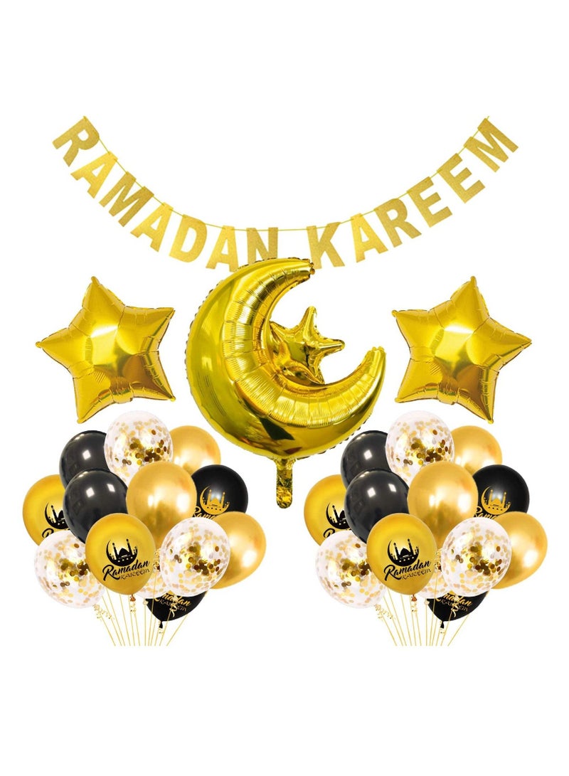 Party Propz Ramadan party supplies - 29 Pieces for Ramadan Kareem decoration - Image 1
