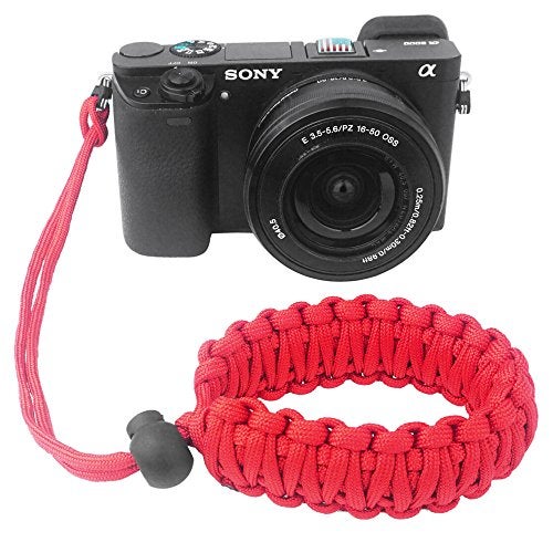 FoRapid 550 Paracord Adjustable Wrist Strap for DSLR, Compact Cameras (Red) - Image 2
