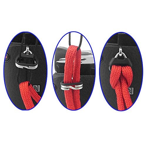 FoRapid 550 Paracord Adjustable Wrist Strap for DSLR, Compact Cameras (Red) - Image 3