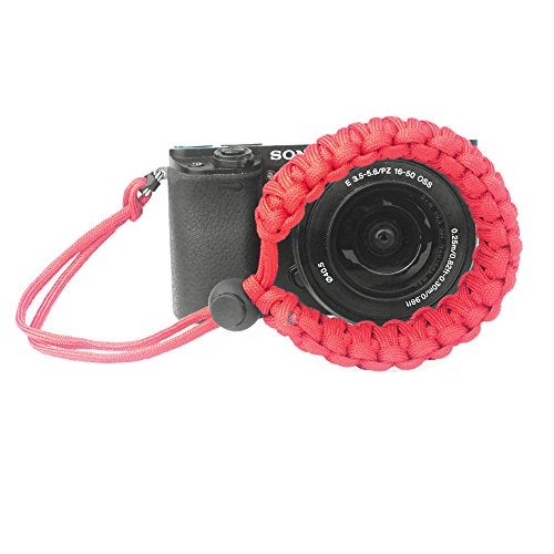 FoRapid 550 Paracord Adjustable Wrist Strap for DSLR, Compact Cameras (Red) - Image 5