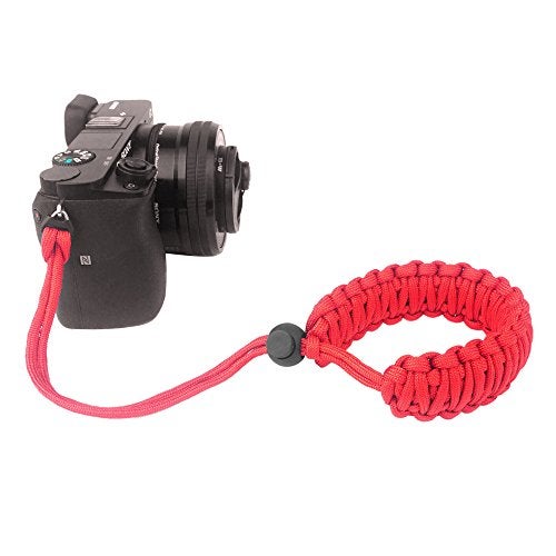 FoRapid 550 Paracord Adjustable Wrist Strap for DSLR, Compact Cameras (Red) - Image 1