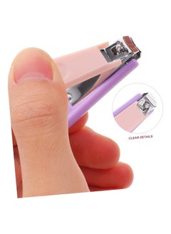 JSDUN 4 Piece Portable Baby Care Beauty Care Set Newborn Nail Trimmer with Nail Clippers Scissors Tweezers Sandpapermade of High Quality Materials Suitable for Toddlers and Babies Pink  - Image 4
