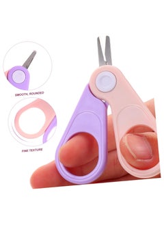 JSDUN 4 Piece Portable Baby Care Beauty Care Set Newborn Nail Trimmer with Nail Clippers Scissors Tweezers Sandpapermade of High Quality Materials Suitable for Toddlers and Babies Pink  - Image 5