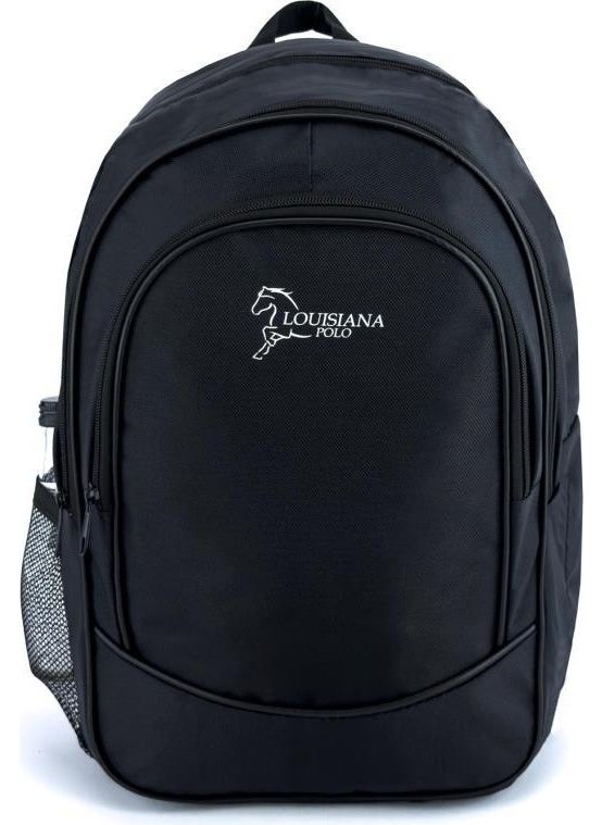 Louisiana Polo 3 Compartment School Backpack Black 2450  - Image 2