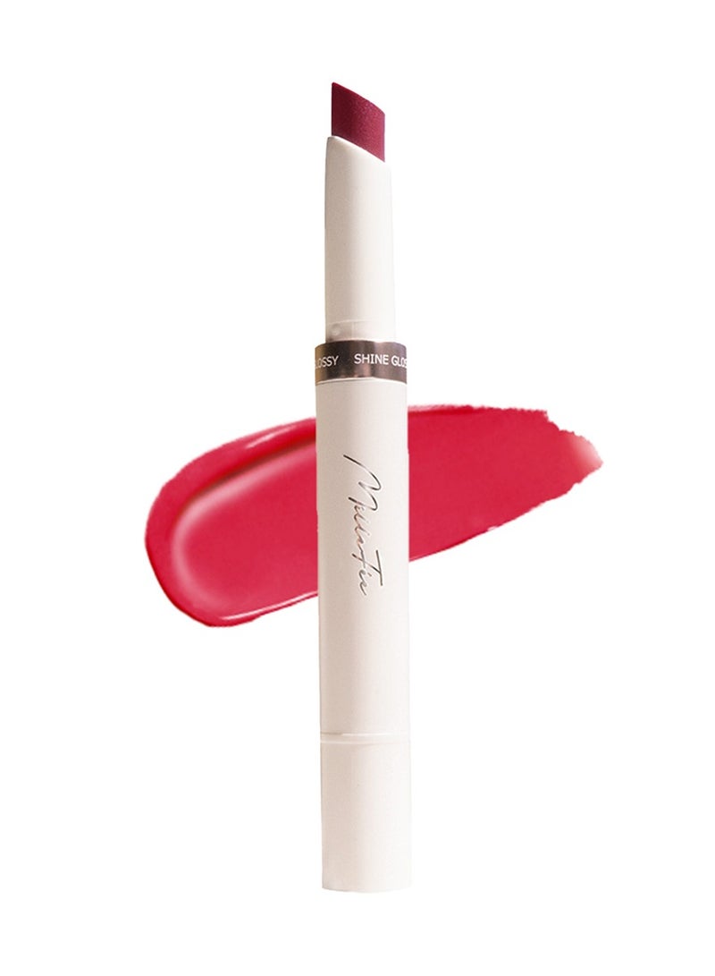 MilleFee MilleFée Glow Lips Luster Lipstick for Anti-Falling & Highly Moisturizing Sparkling Finish-03 Modern Red - Image 1