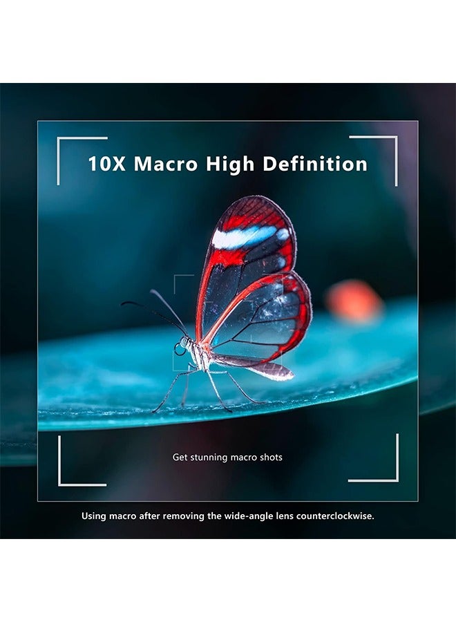 Neewer NEEWER Wide Angle Lens Compatible with Sony ZV1 Camera, 2 in 1 18mm HD Wide Angle & 10x Macro Additional Lens with Extension Tube, Bayonet Mount Lens Adapter, Cleaning Cloth (Black Frame) - Image 4